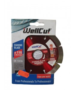 WELLCUT PROFI 115 MM*10 MM*22.23 MM SEGMENTED