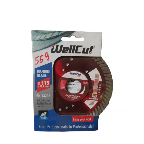 WELLCUT PROFI 115 MM*10 MM*22.23 MM TURBO WELLCUT PROFI 115 MM*10 MM*22.23 MM TURBO