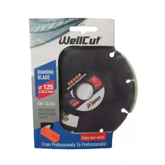 WELLCUT SPECIAL 125 MM * 22.23 MM WOOD WELLCUT SPECIAL 125 MM * 22.23 MM WOOD