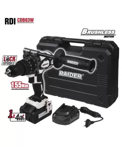 Rotopercutor brushless  20V 2 vit 4Ah 155Nm cutie RDI-CDB03W