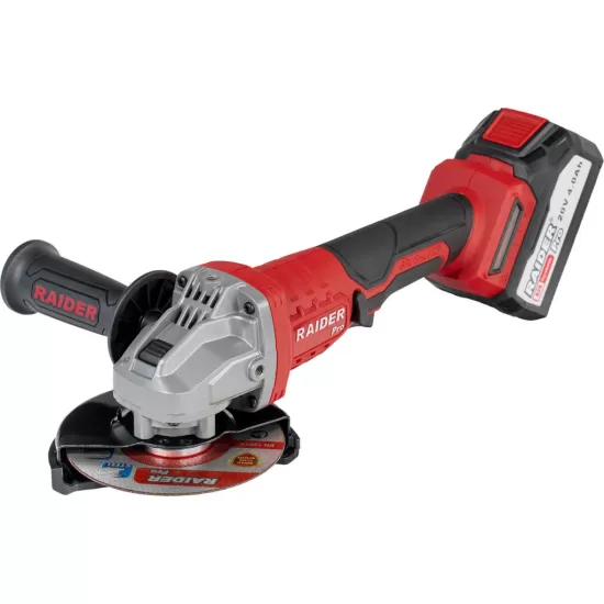 R20 Polizor unghiular brushless 125mm 4Ah RDP-PBAG20Set