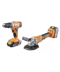 Set Polizor unghiular si bormasina 18V 2 si 4Ah BK-AGCDL1