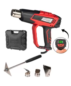 Pistol aer cald 2000W 2trepte LCD 5 accesorii valiza RD-HG28
