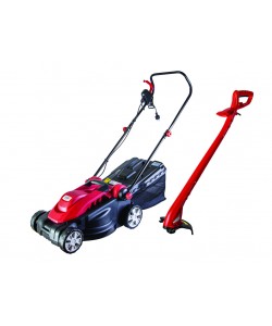 Set masina de tuns iarba 1600W si trimmer 250W RD-LMGT01