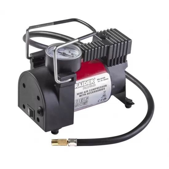 Minicompresor auto 12V DC 120W 35L/min cu accesorii, RD-AC05