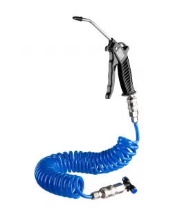 Set pistol pentru suflat cu furtun 5m spiralat 1/4"M&F