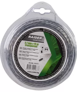 Fir patrat rasucit pentru motocoase 2.7mm х 15m transparent