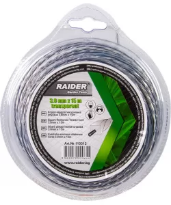 Fir patrat rasucit pentru motocoase 3.0mm х 15m transparent