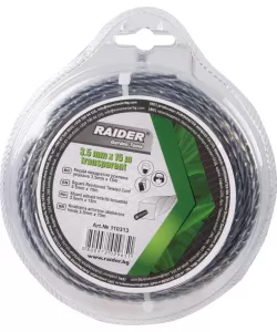 Fir patrat rasucit pentru motocoase 3.5mm х 15m transparent