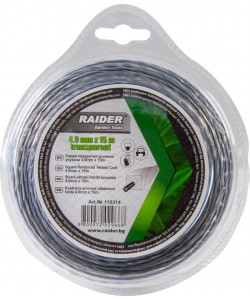 Fir patrat rasucit pentru motocoase 4.0mm х 15m transparent