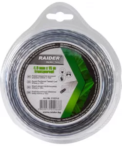 Fir patrat rasucit pentru motocoase 4.0mm х 15m transparent