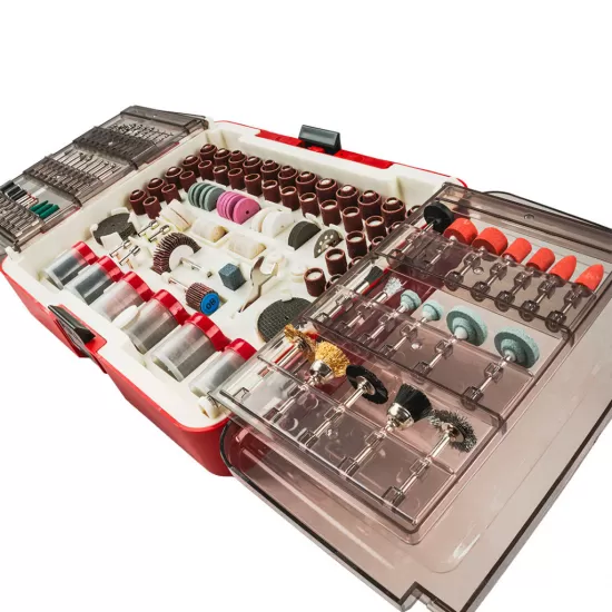 Set 418 accesorii pentru mini polizor drept in cutie