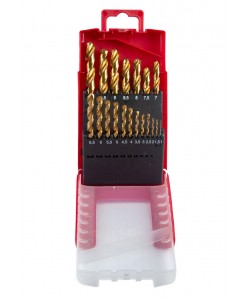 Set 19 burghie HSS+TIN ø  1.0 – 10.0 mm