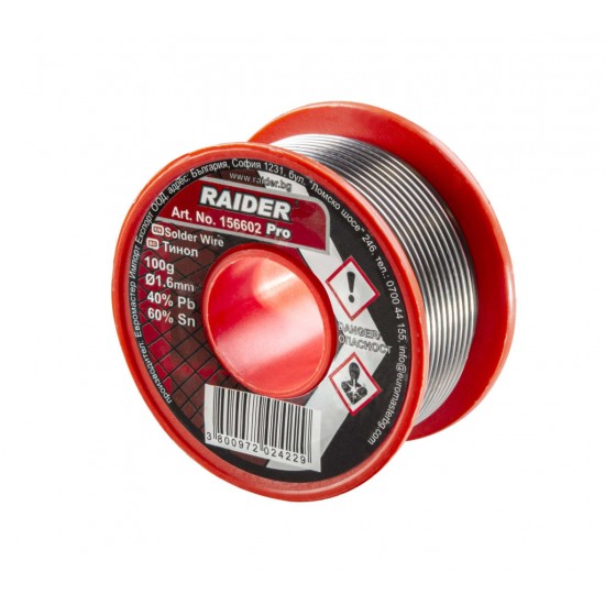 Fludor ø1.6mm 100g 60%Sn 40%Pb Pro