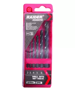 Set burghie 6pcs. Ø2, 3, 4, 5, 6, 8mm HSS-R Set