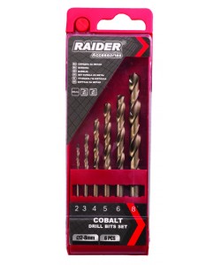 Set burghie 6pcs. Ø2, 3, 4, 5, 6, 8mm HSS-Co Set