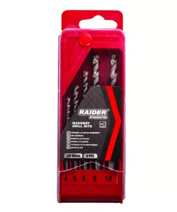 Set burghie pt. zidarie 5pcs. Ø4, 5, 6, 8, 10mm RD