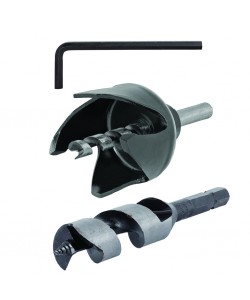 Set carota 54mm si burghiu pentru lemn ø22mm