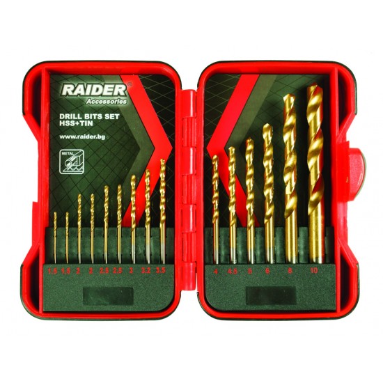 Set burghie pentru metal HSS TIN ø1.5-10mm 15pcs