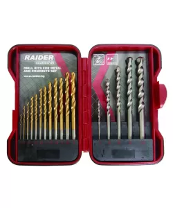 Set burghie pentru metal si zidarie ø1.5-10mm 17pcs