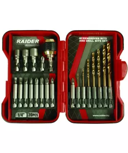 Set biti si burghie pt. surubelnita 20pcs