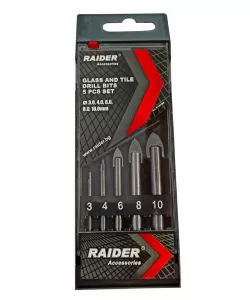 Set 5 burghie pentru sticla si ceramica Ø3, 4, 6, 8 si 10mm