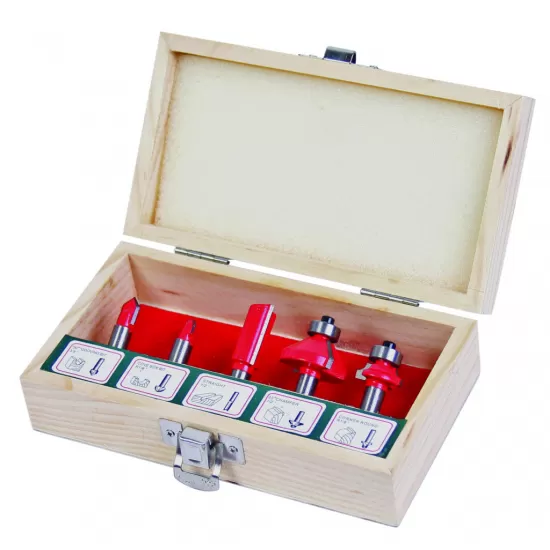 Freze profilate Router bits ø8mm set 5pcs Type B