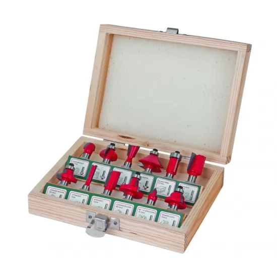 Freze profilate Router bits ø8mm set 12pcs