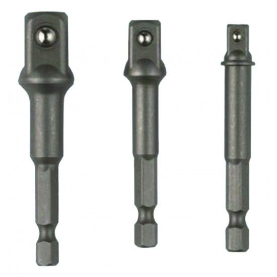 Set 3 adaptori patrati 1/4 HEX la 3/8 si 1/2 Raider