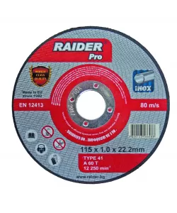 Disc pentru taiat metal 115х2.5х22.2mm RDP