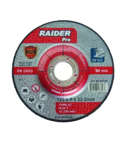 Disc pentru slefuit metal 125х6.0х22.2mm RDP