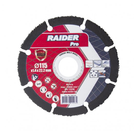Disc debitare multmaterial cu carbura 115x22.2 mm