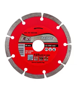 Disc diamantat segmentat DRY 125x22.2mm RD-DD02