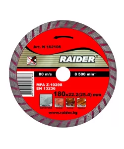 Disc diamantat Turbo 180x22.2mm RD-DD07