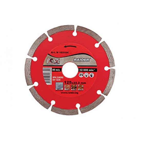 Disc diamantat segmentat DRY 85x10mm