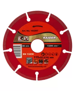 Disc diamantat DRY 115x22.2mm 10mm RDP-DD28