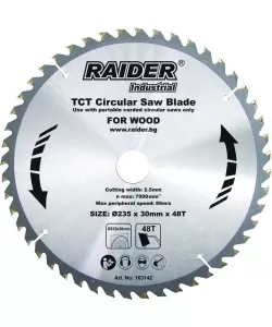 Disc circular pentru lemn 235x48Tx30mm TCT RDI-CS27