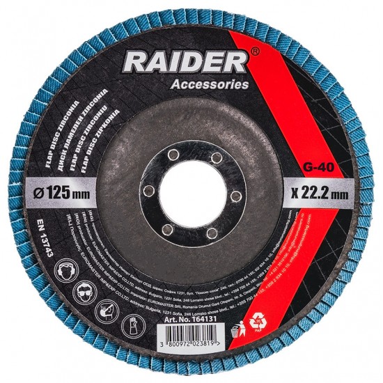 Disc lamelar zirconiu 125mm  G-40