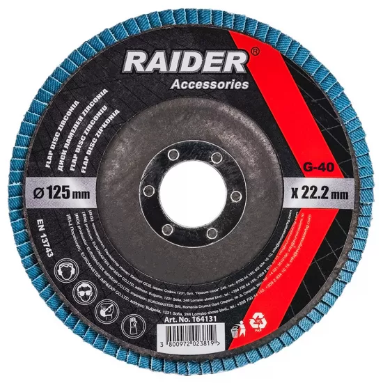 Disc lamelar zirconiu 125mm  G-40