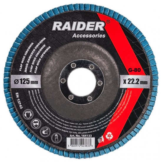 Disc lamelar zirconiu 125mm  G-80