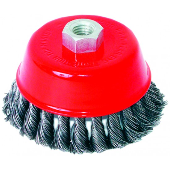 Perie sarma rotativa cu toroane, clopot 75mm