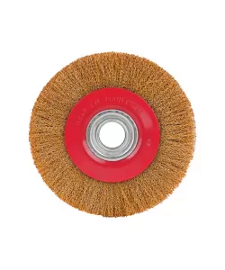 Perie circulara din sarma otel acoperire alama 6/150mm