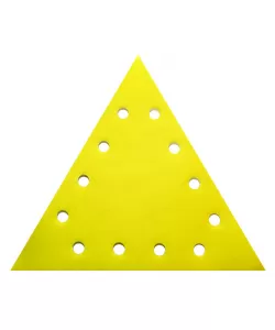 Set 5 bucati smirghel VELCRO triunghiular 285mm grit 150