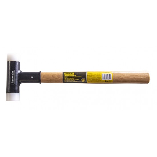Ciocan plastic cu maner de lemn 30 mm TMP