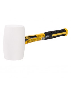 Ciocan cauciuc cu coada fibra 340g alb TMP