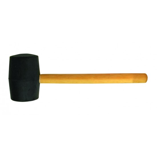 Ciocan cauciuc negu maner lemn rotund 225g BS