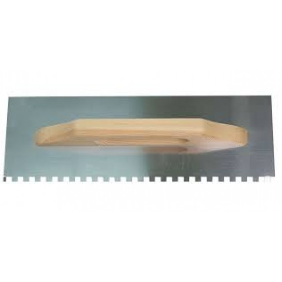 Gletiera maner lemn cu dinti 380x130mm TS
