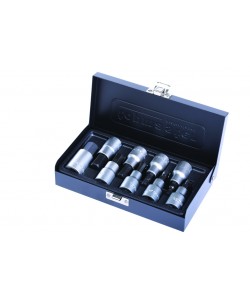 Set tubulare cu biti 1/2" 4-17mm 9pcs CR-V TMP