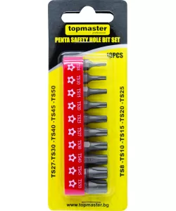 Set 10 biti Torx a 1/4' TS8-50 TMP