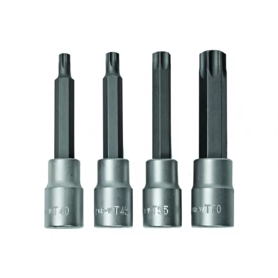 Set 4 biti torx act.1/2" T40-T70 100mm CR-V TMP